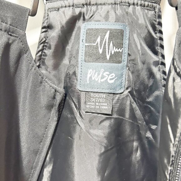 Pulse New Snow Pants Snow Bib Size 7/8 Black NWT Waterproof - Picture 7 of 11